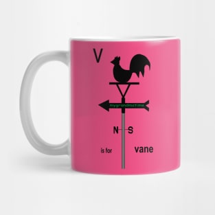 V is for vane Mug